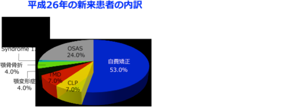 平成26年の新来患者の内訳